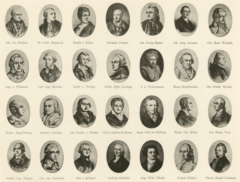 Portraits de célèbres Allemands de Ritter vom Deutschen Geiste - German School