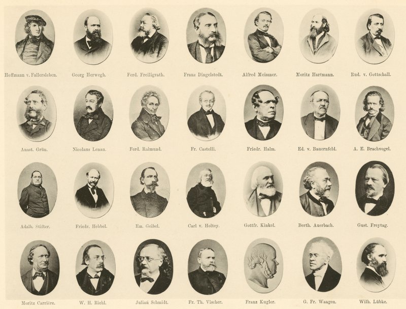 Portraits de célèbres Allemands de Ritter vom Deutschen Geiste - German School