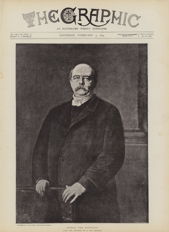 Prince Von Bismarck (lithographie) - German School
