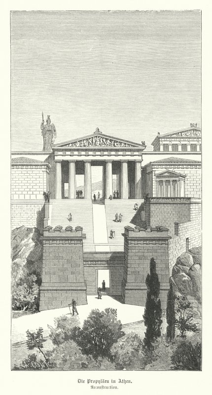 Propylées, entrée de l