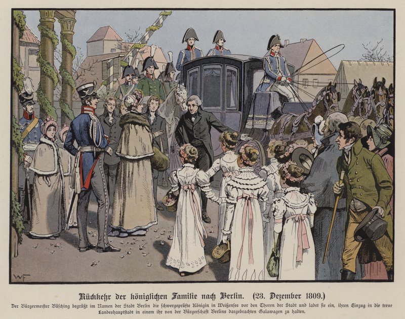 Retour de la famille royale prussienne à Berlin, 23 décembre 1809 - German School