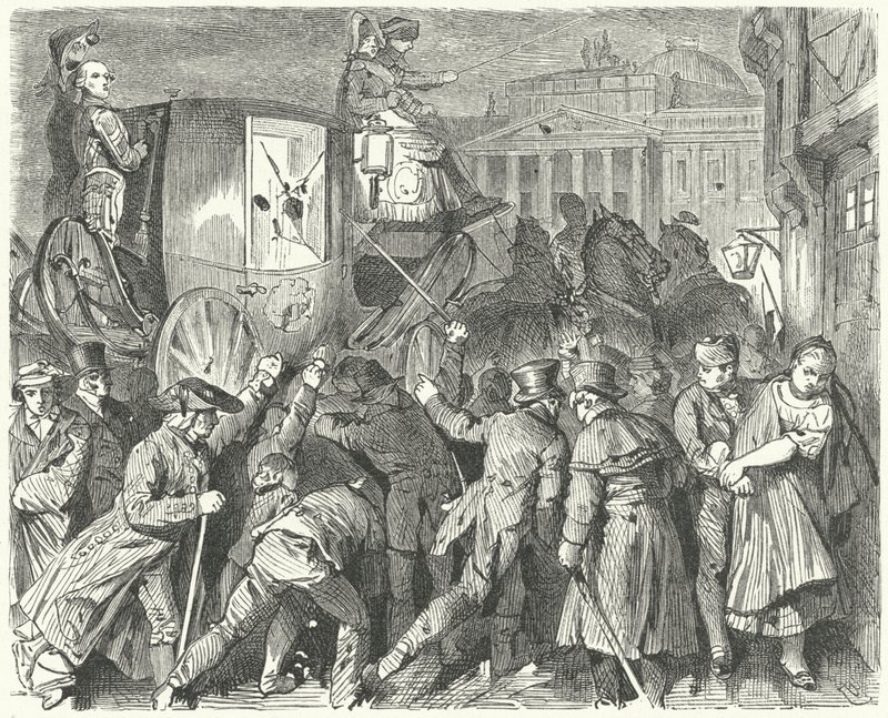 Révolte du peuple de Brunswick contre le duc Charles II, 6 septembre 1830 - German School
