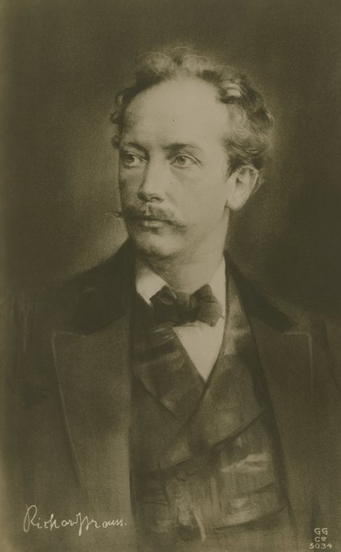 Richard Strauss, compositeur allemand (gravure) - German School