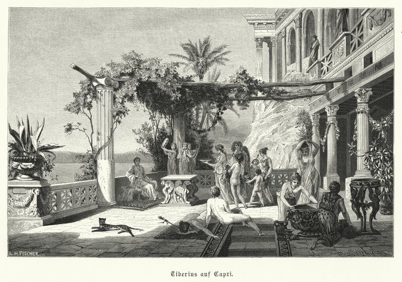 Empereur romain Tibère sur l