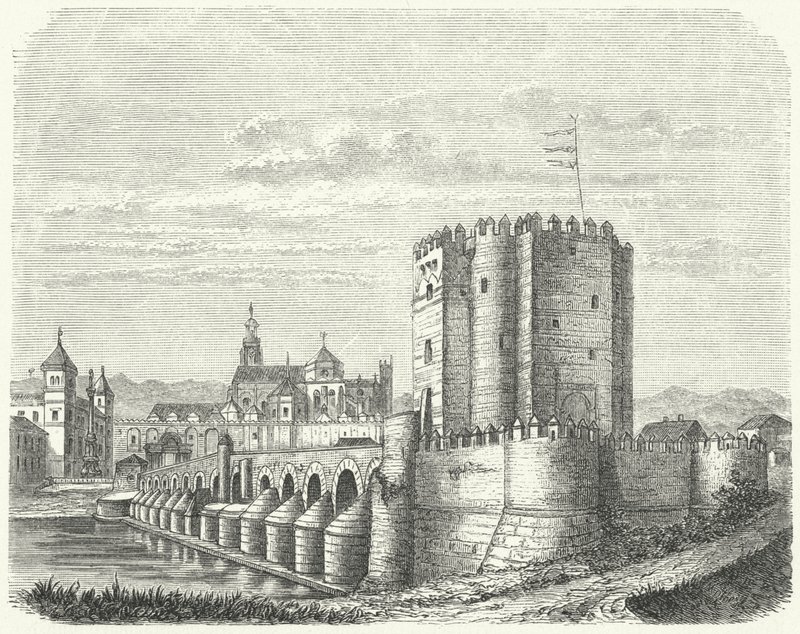 Pont romain et Grande Mosquée de Cordoue, Espagne - German School