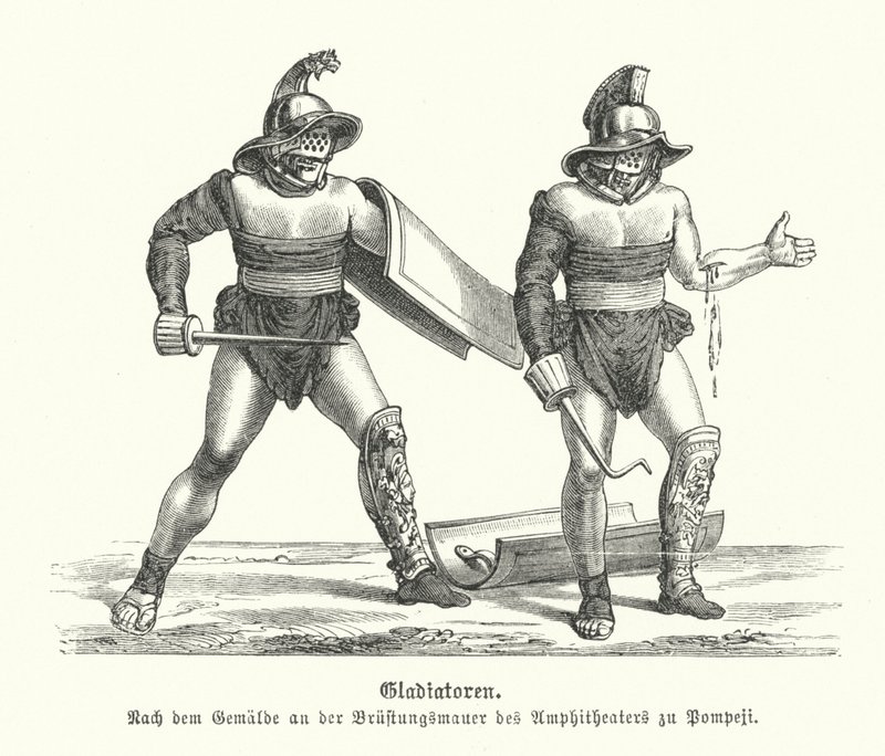 Gladiateurs romains - German School