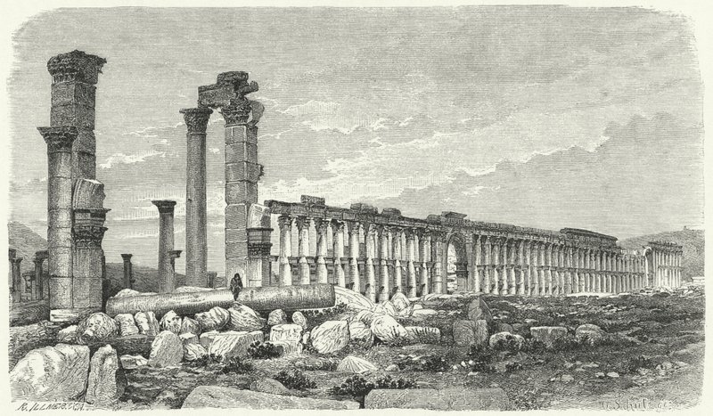 Ruines de la ville de Palmyre, Syrie - German School