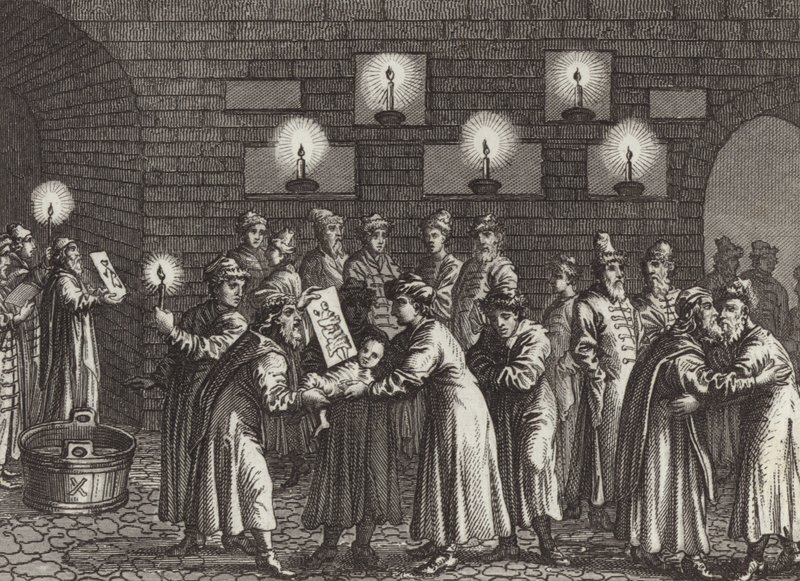 Baptême orthodoxe russe (Illustration pour Bilder-Atlas) - German School