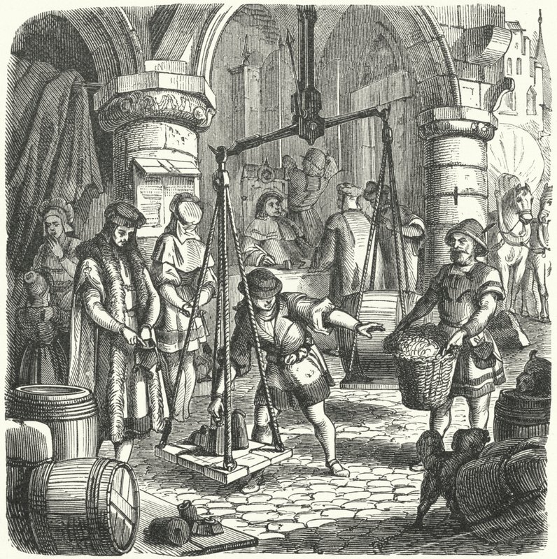 Scène dans une ville allemande - German School