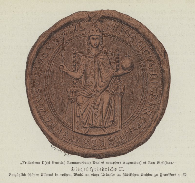 Sceau de Frédéric II, Saint-Empereur romain - German School