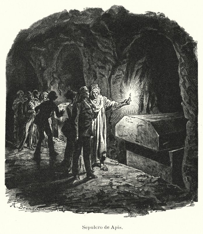 Sérapéum de Saqqarah, tombeau des taureaux sacrés Apis vénérés dans l