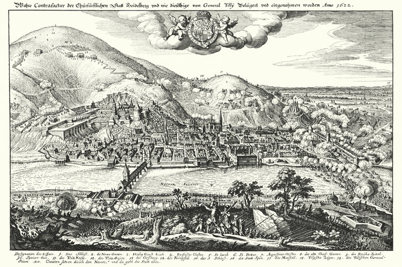 Siège de Heidelberg par le comte de Tilly - German School