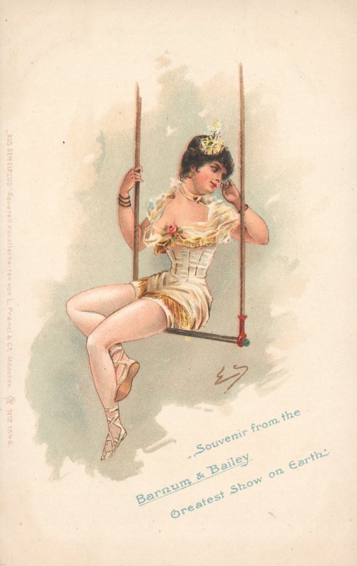 Souvenir du Barnum & Bailey Greatest Show on Earth (lithographie en couleur) - German School