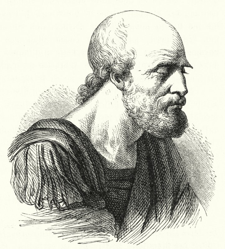 Le général byzantin Bélisaire en vieil homme - German School
