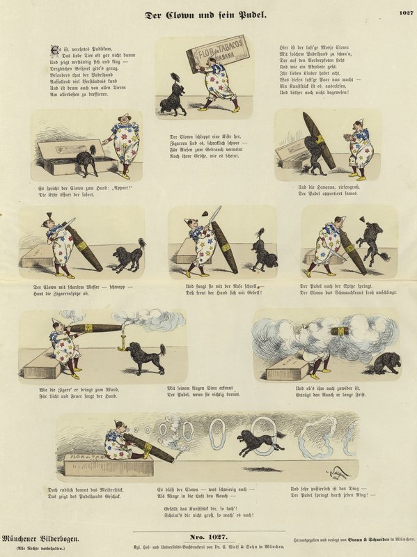 Le clown et son caniche - German School