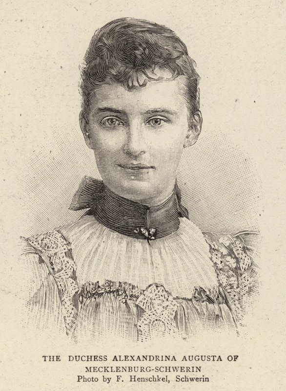 La Duchesse Alexandrina Augusta de Mecklenburg-Schwerin - German School