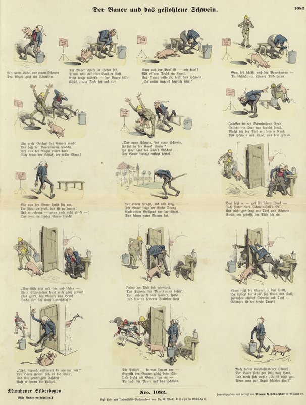 Le fermier et le cochon volé - German School