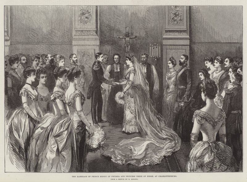Le mariage du prince Henri de Prusse et de la princesse Irène de Hesse, à Charlottenburg - German School