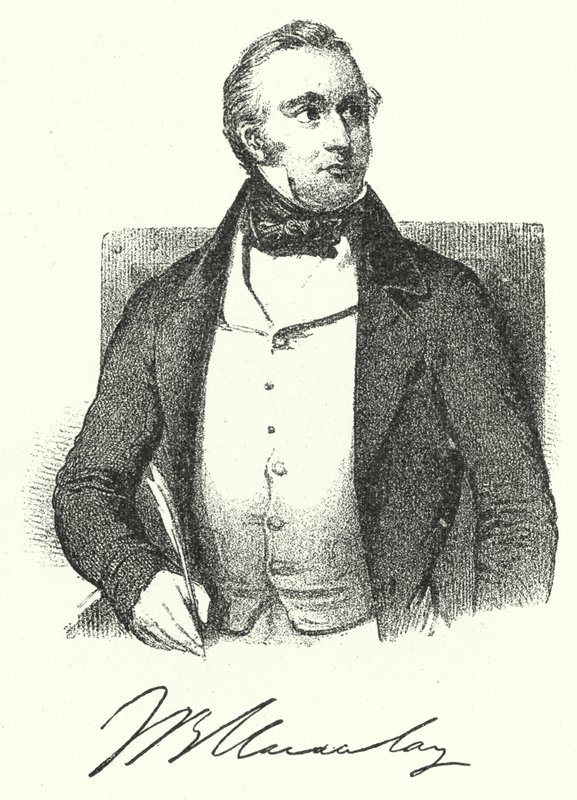 Thomas Babington Macaulay, historien et écrivain britannique (gravure) - German School