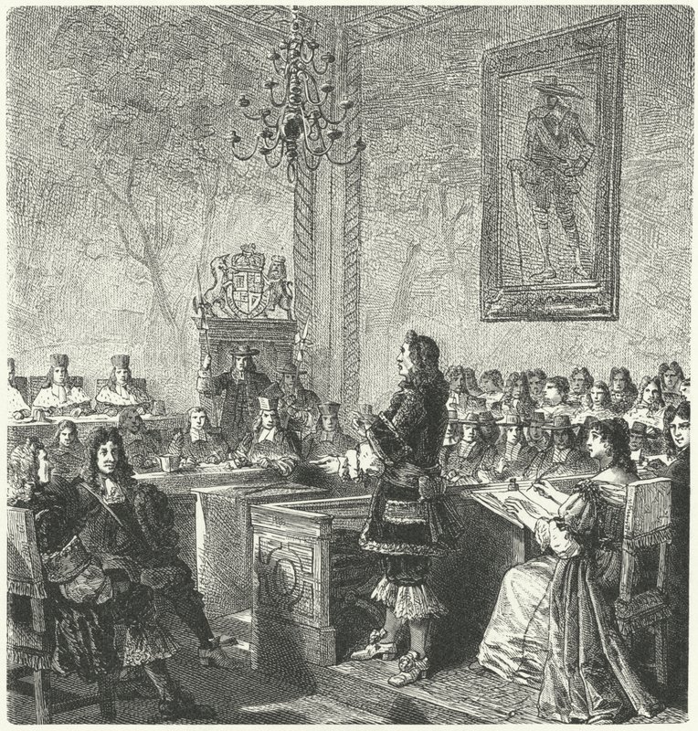 Procès de William Russell, Lord Russell, pour trahison contre le roi Charles II - German School