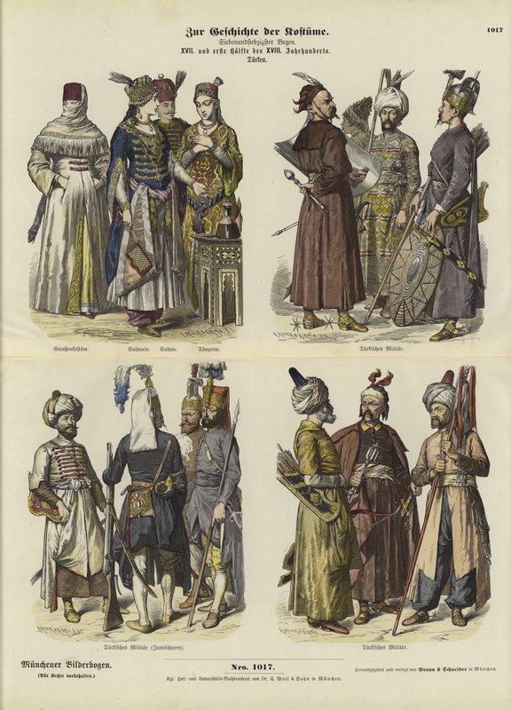 Costumes turcs, XVIIe et première moitié du XVIIIe siècle - German School