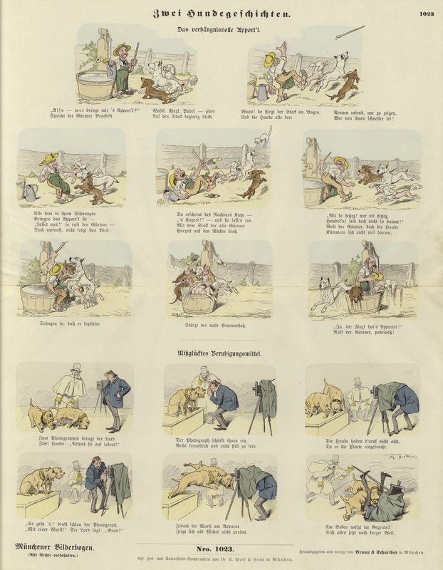 Deux histoires de chiens - German School