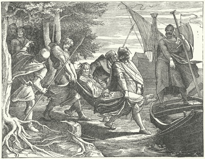 Valdemar II de Danemark fait prisonnier par Henri Ier, comte de Schwerin - German School