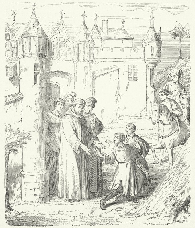 Marchands vénitiens Niccolo et Maffeo Polo quittant Constantinople pour l