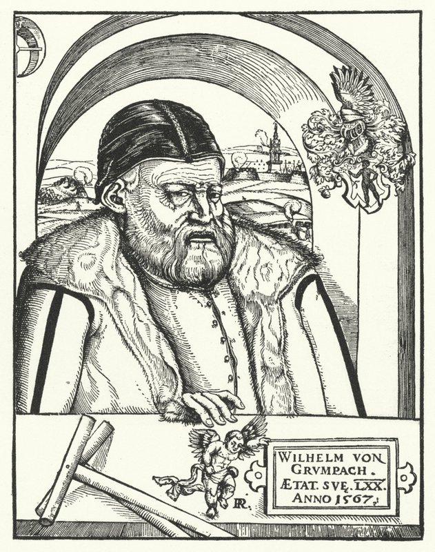 Wilhelm von Grumbach, chevalier et aventurier allemand (gravure) - German School