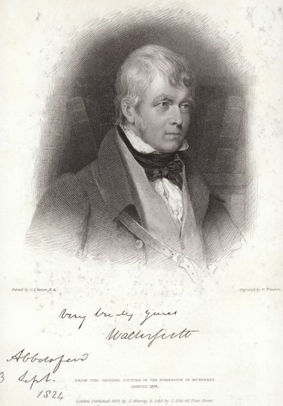 Portrait de Sir Walter Scott - Gilbert Stuart Newton
