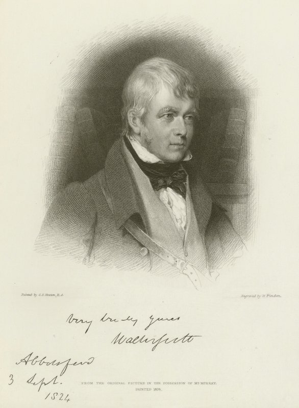 Sir Walter Scott - Gilbert Stuart Newton