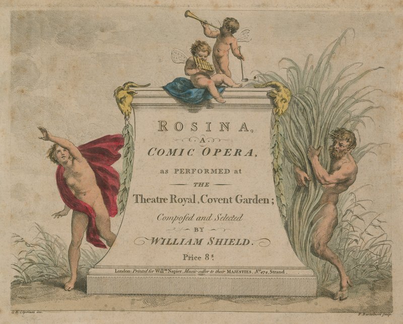 Rosina, une opéra comique jouée au Theatre Royal, Covent Garden - Giovanni Battista Cipriani