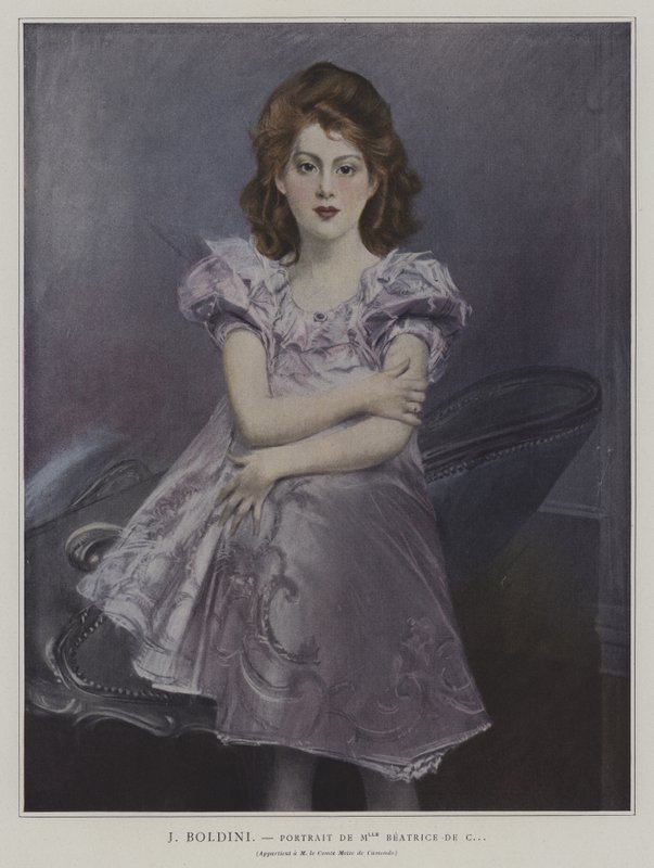 Portrait de Mademoiselle Béatrice de C... - Giovanni Boldini