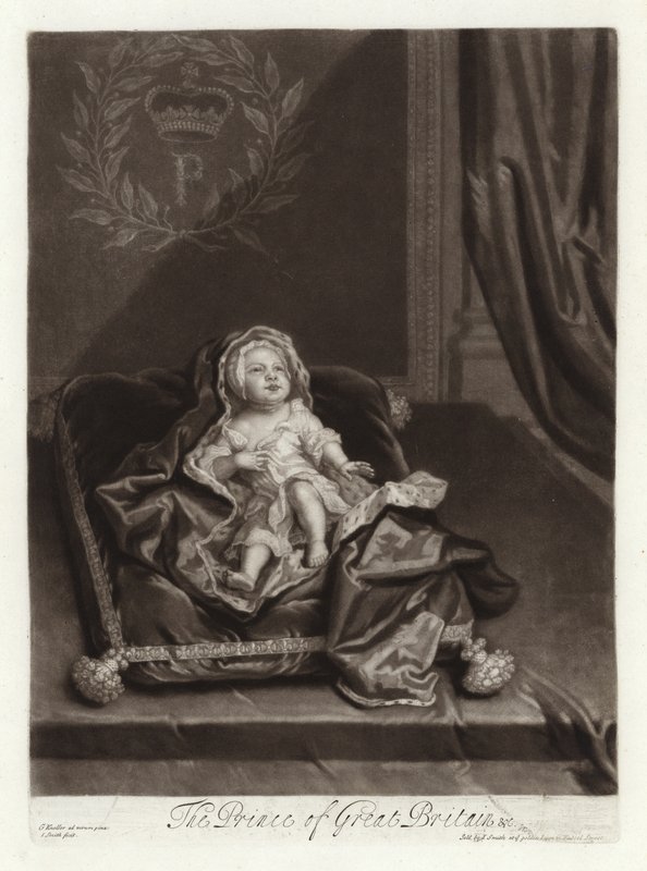 Portrait du prince James Stuart bébé - Godfrey Kneller
