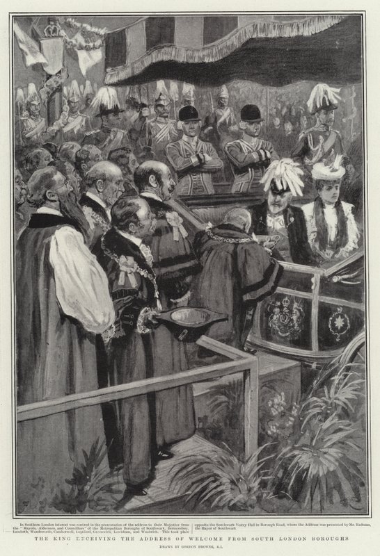 Le roi recevant l