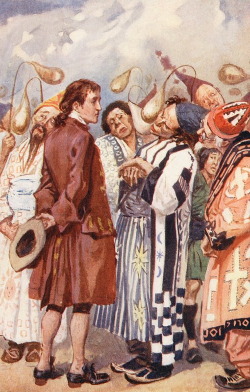 Illustration pour Les Voyages de Gulliver de Jonathan Swift - Gordon Frederick (after) Browne