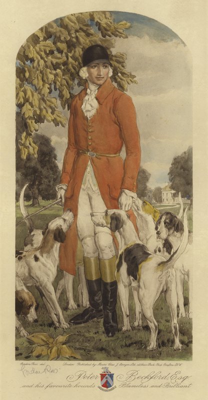 Peter Beckford Esq et ses chiens favoris Shameless et Brilliant - Gordon Ross