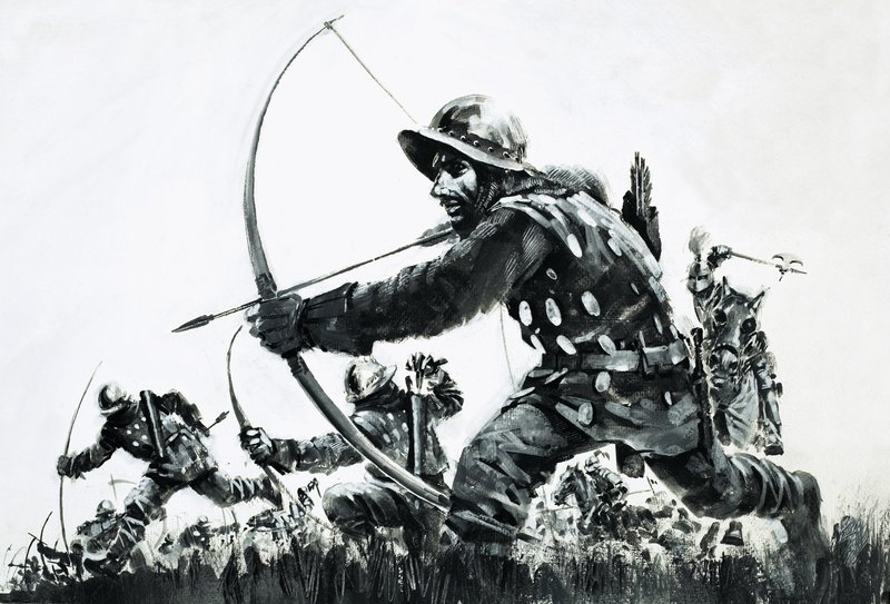 Les archers à la bataille de Bannockburn - Graham Coton