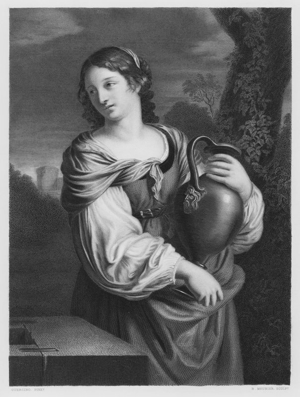 La femme de Samarie (gravure) - Guercino