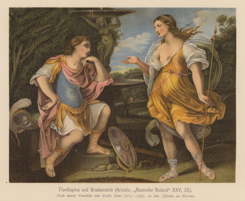 Scène de Roland furieux, par Ludovico Ariosto - Guido (after) Reni