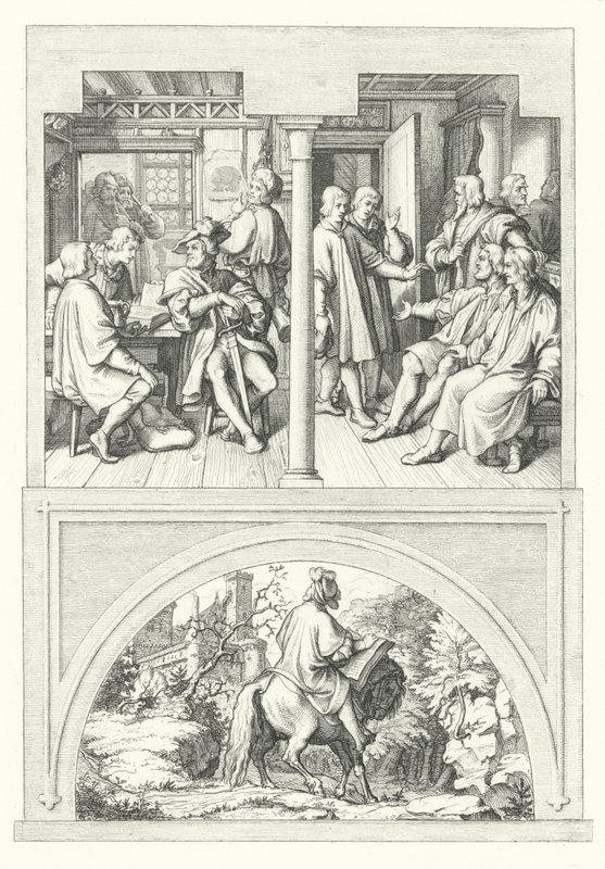 Scènes de la vie de Martin Luther (gravure) - Gustav Ferdinand Leopold Konig