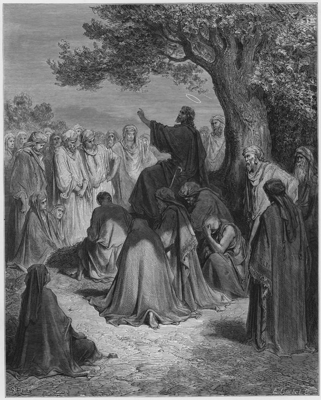 Jésus prêchant à la multitude | Gustave Dore