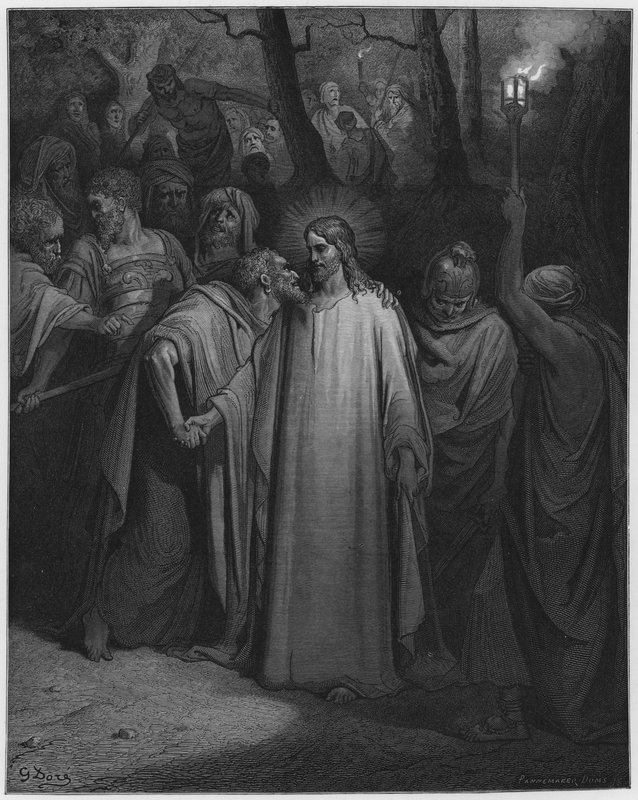 Le baiser de Judas - Gustave Dore