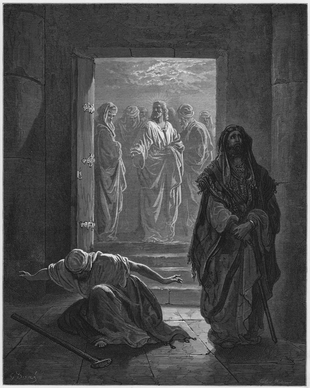 Le pharisien et le publicain - Gustave Dore