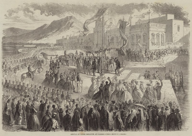 Arrivée de Victor Emmanuel à Palerme - Gustave Janet