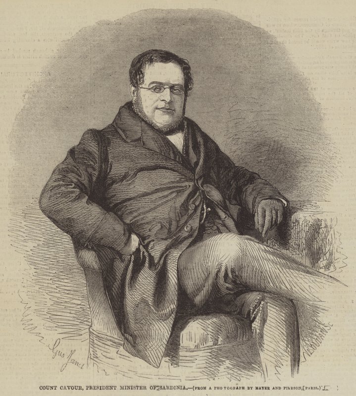 Comte Cavour, président du conseil des ministres de Sardaigne - Gustave Janet