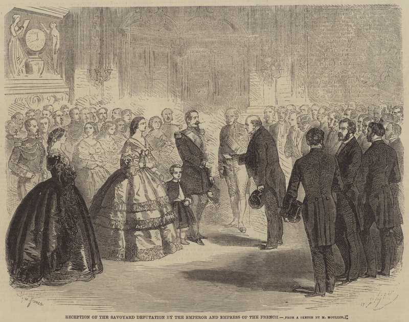 Réception de la députation savoyarde par l