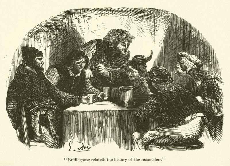 Illustration pour les œuvres de Rabelais - Gustave after Dore