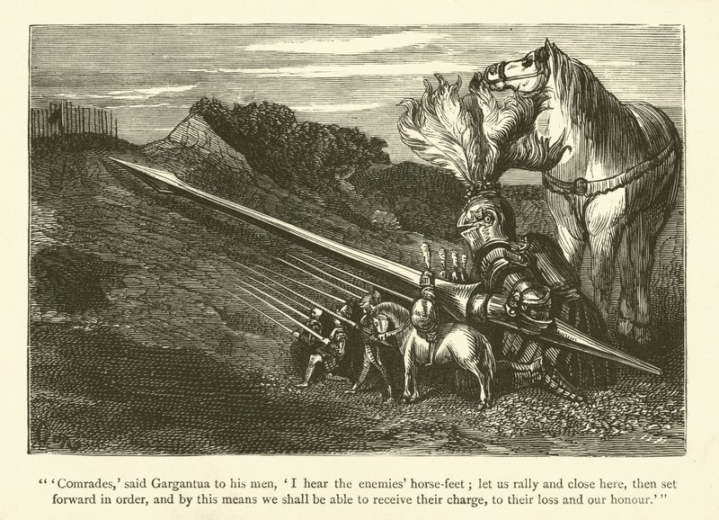 Illustration pour les œuvres de Rabelais - Gustave after Dore
