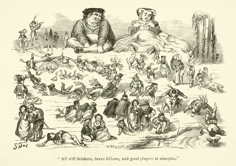 Illustration pour les œuvres de Rabelais - Gustave after Dore